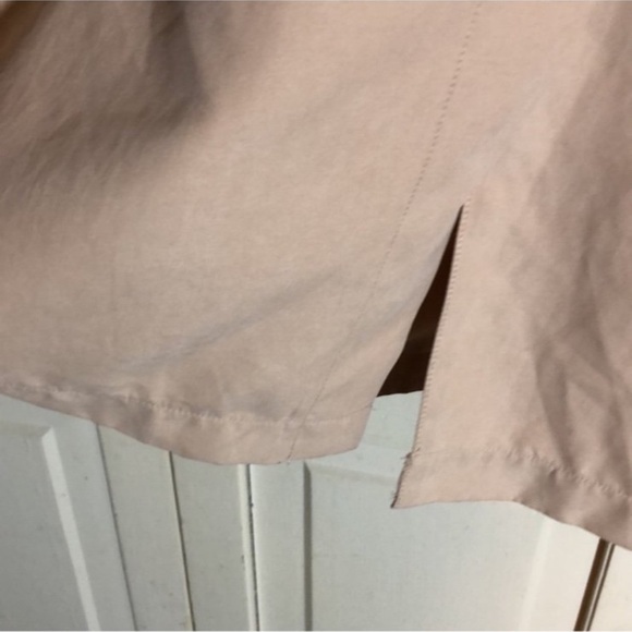 Guess Brienna Long Draped Faux Suede Long Line Vest blush pink medium - Picture 7 of 7